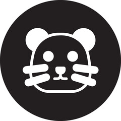 otter glyph icon