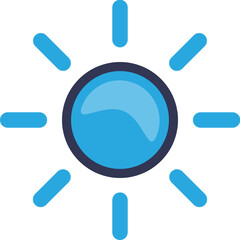 A stylized blue sun icon with rays. In the context of HydrogenIon, it symbolizes the clean, powerful energy of nuclear fusion, similar to the sun, representing innovation and a sustainable future.