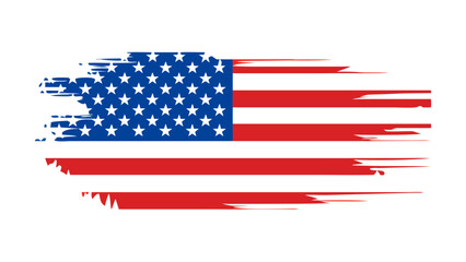 Distressed American Flag Design for Patriotic Projects