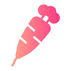 carrot gradient icon