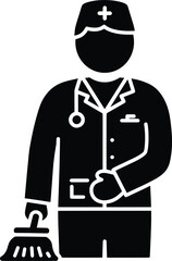 Doctor or Surgeon Medical Professional Icon