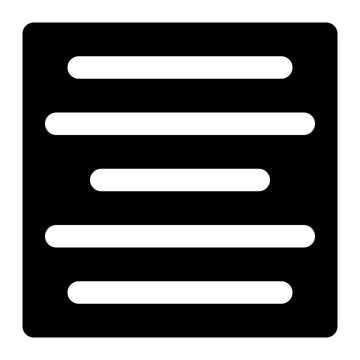 align center black glyph icon