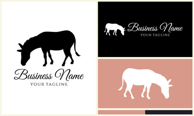 Donkey Logo Design Variations. (1)