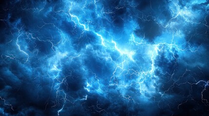 Fototapeta premium Stormy sky lightning