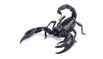 scorpion isolated on white background