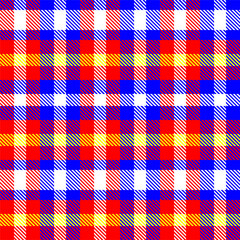 Gingham pattern background. Retro tablecloth texture. Abstract color full of Scott pattern. Pastel gingham seamless background for print on fabric. Vector art