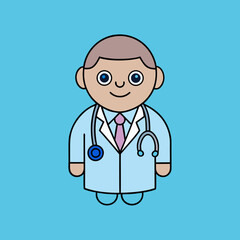 Fototapeta premium People & Professions Vector Set – Teacher, Chef, Delivery, Doctor, and Freelancer Illustrations