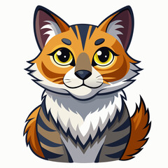 cat, cartoon, animal, kitten, pet, vector, illustration, cute, drawing, kitty, feline, mammal, animals, domestic, pets, tail, character, fun, fox, art, happy, funny, fur, orange, comic