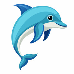 dolphin isolated on white