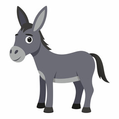 donkey cartoon isolated on white