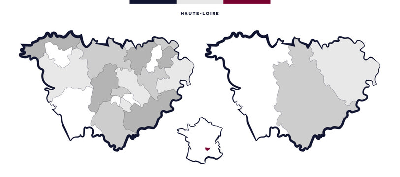 D&eacute;partement de la Haute-Loire - Auvergne-Rh&ocirc;ne-Alpes (France)	
