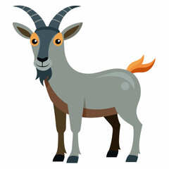 vector illustration of a goat