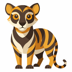 tiger cartoon isolated on white