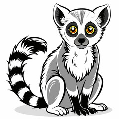 vector illustration of a fox