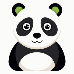 panda bear with a bamboo
