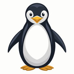penguin cartoon isolated on white