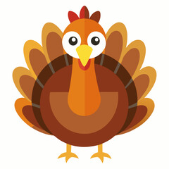 bird, cartoon, animal, turkey, illustration, vector, chicken, thanksgiving, farm, fowl, funny, rooster, cute, nature, poultry, hen, character, fun, beak, feather, wing, happy, duck, icon, drawing