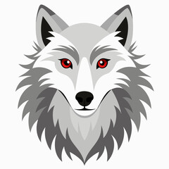 vector illustration of wolf
