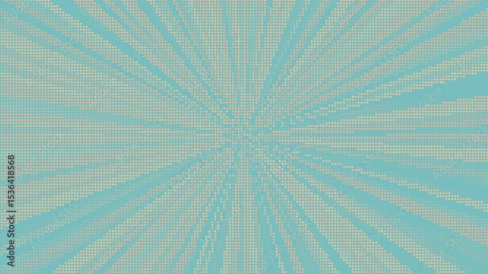 Aufkleber a retro background with a striped sunburst pattern. vintage halftone style. loop animation
