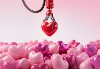 인형 뽑기, 인형 뽑기 기계, 컨셉, 하트, 사랑을 뽑다, 사랑을 선택하다, 뽑다, 선택하다, 걸리다, 사랑을 잡다, 건지다, 놀이, 조심 조심, 행운, love, 열정, 잡다, 마음을 훔치다, 마음을 사로잡다 