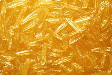 Golden menthol crystals background, close up and detailed picture. Showcasing a refreshing vibe for any health and wellness product.