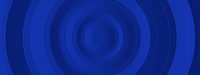 Concentric blue circles creating an abstract design, suitable for backgrounds, print materials, digital art, technology concepts, and website elements.