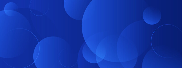 Overlapping translucent blue circles on dark blue background. Suitable for web designs, abstract backgrounds, technology presentations, and digital art projects.