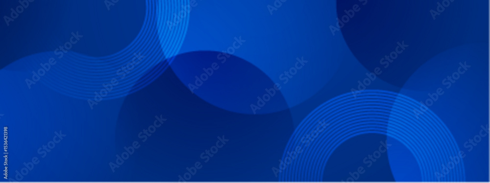 Wall mural overlapping blue circles creating an abstract design. suitable for backgrounds, web design, print ma
