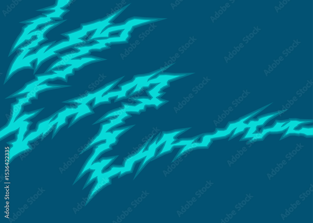 Poster abstract background with geometric crack line pattern and with some copy space area. claw mark patte