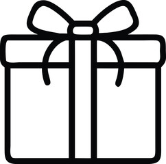 Gift Box with Ribbon Icon
