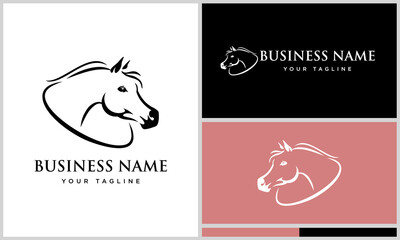 Horse Logo Design Variations. (37)