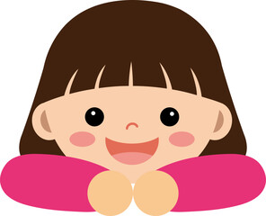 여자 아이 일러스트