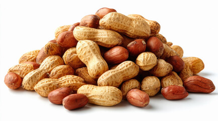 Piles of peanut nuts