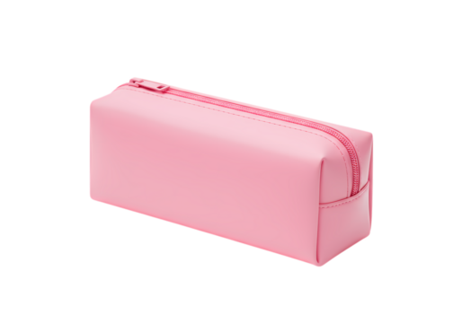 Pink Rectangular Gift Box with Decorative Trim isolated on transparent baackground