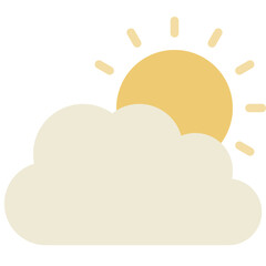 summer icon cloudy
