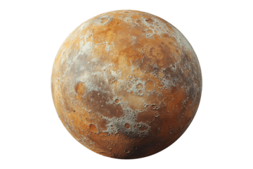 Planet Mercury isolated on transparent background