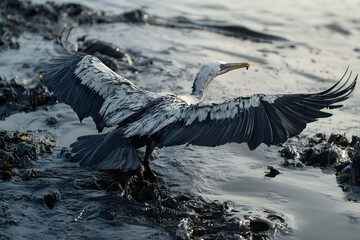 Urgent Environmental Impact of Oil Spill on Ocean Wildlife