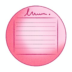 vector illustration of a paper with a label