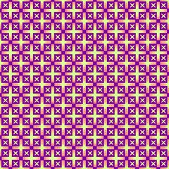 Seamless pattern with crosses on purple background.