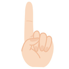 hand pointing finger