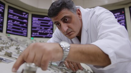 Iranian Scientist Monitoring Uranium Processing &ndash; Nuclear Research Scene