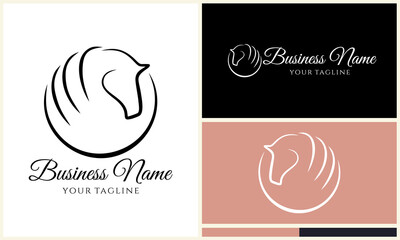 Horse Logo Design Variations. (137)