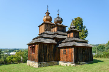 Greek Catholic Wooden Church of Saint Paraskeva – View of 18th-Century Heritage in Dobroslava,...