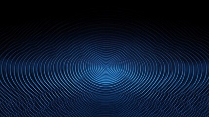 Abstract blue concentric circles radiating from center, dark background.