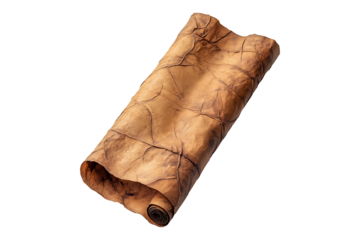 Horizontal Old Scroll paper isolated on transparent background