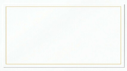 Blank white certificate template with gold border