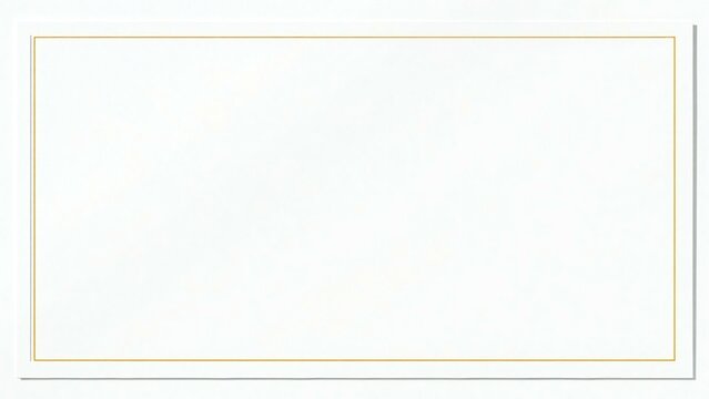 Blank white certificate template with gold border