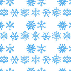 seamless pattern with snowflakes