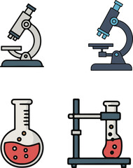 microscope and laboratory