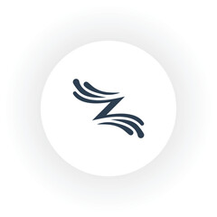 Geometric Z logo design elements